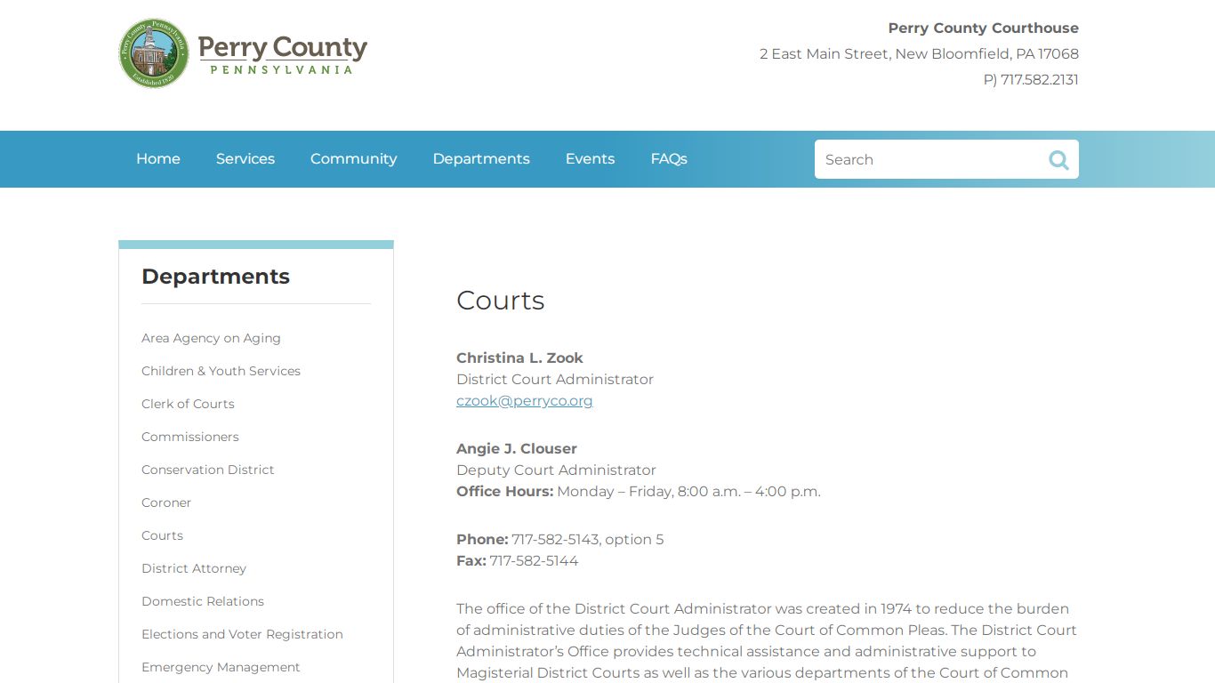 Courts - Perry County, PA